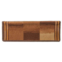 Tappetini Autoadesivi per Scale 15 pz 65x21x4 cm Marroni 326209