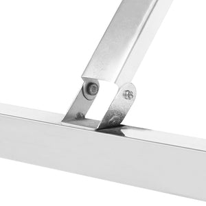 Tavolo da Lavoro Cucina Pieghevole 120x60x80 cm in Acciaio Inox 326158