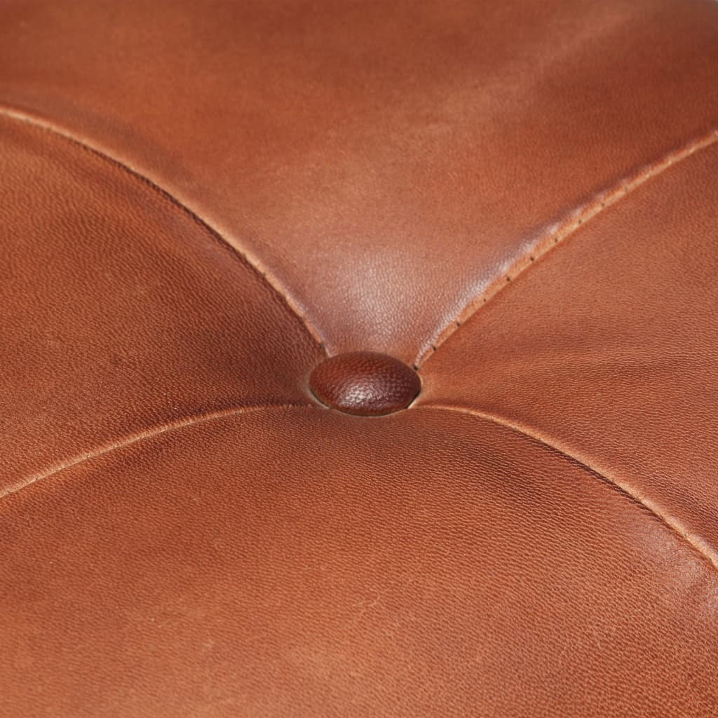 vidaXL Sedie da Pranzo a Sbalzo 6 pz Marroni in Vera Pelle