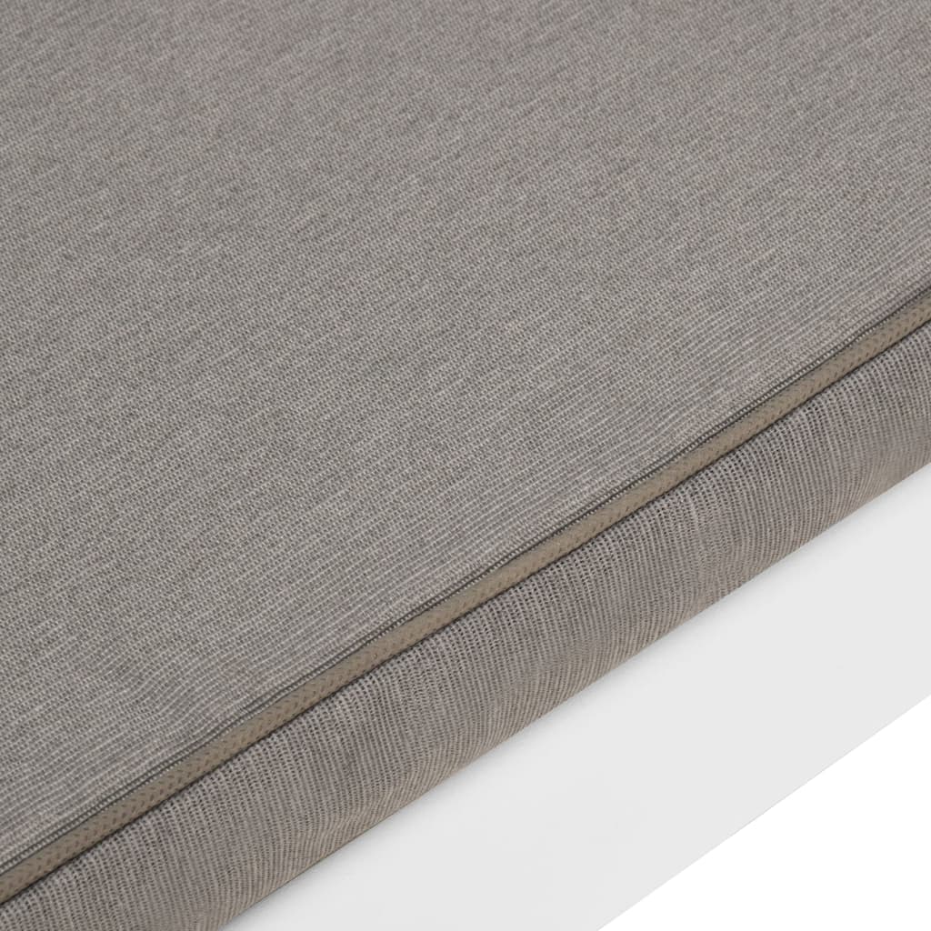 Panchine da Giardino con Cuscini 2 pz in Plastica Bianche 3059825