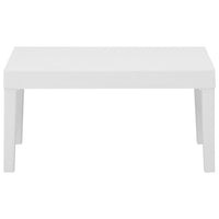 Set Divani da Giardino con Cuscini 3 pz in Plastica Bianco 3059827