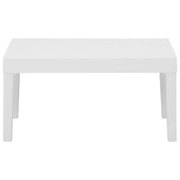 Set Divani da Giardino con Cuscini 4 pz in Plastica Bianco cod mxl 36208