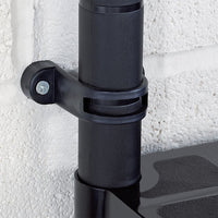 Scaffale a 4 Ripiani Nero 183x30,5x130 cm in Plastica 3059855