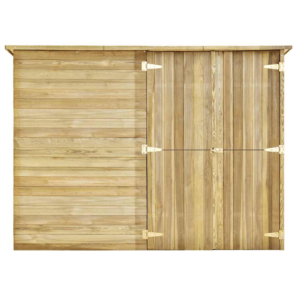 Capanno Giardino per Biciclette 232x110x170 cm Pino Impregnato 3059875