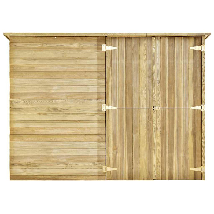 Capanno Giardino per Biciclette 232x110x170 cm Pino Impregnato 3059875