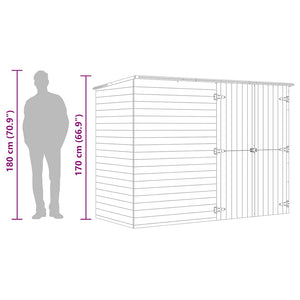 Capanno Giardino per Biciclette 232x110x170 cm Pino Impregnato 3059875