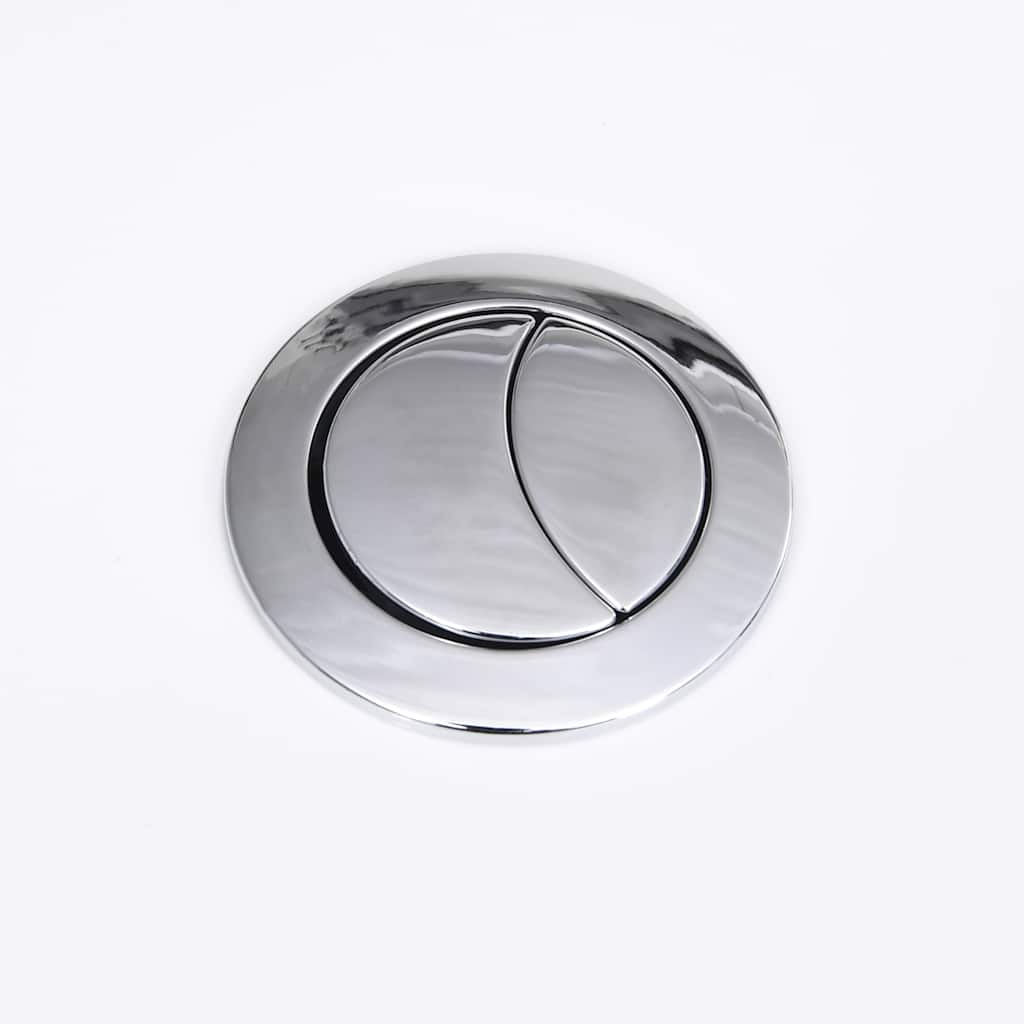 Vaso WC in Ceramica da Bagno Rotondo Base con Scarico Bianco 3059888