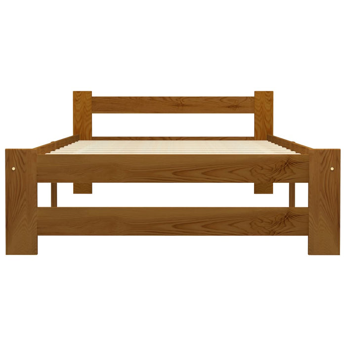 Giroletto senza Materasso Ambrato Legno Massello Pino 90x200 cm 322005