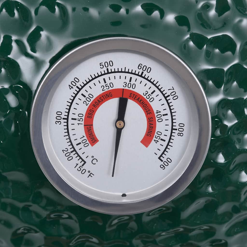 Barbecue Affumicatore 2 in 1 Kamado in Ceramica 56 cm Verde cod mxl 55673