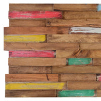 Pannelli per Pareti 10 pz 1,03 mÂ² in Legno Massello di Teakcod mxl 120991