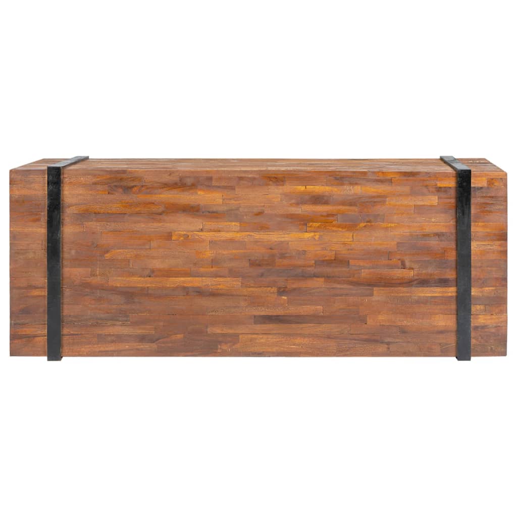 Tavolino da Salotto 110x45x38 cm in Legno Massello di Teak