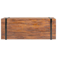 Tavolino da Salotto 110x45x38 cm in Legno Massello di Teak