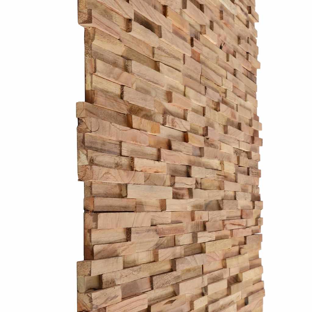 Pannelli per Pareti 10 pz 1,08 mÂ² in Legno Massello di Teakcod mxl 97256