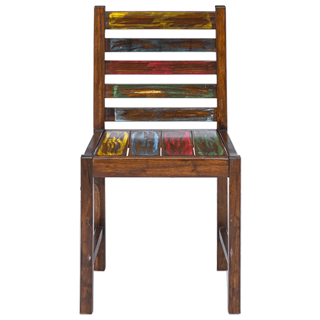 Sedie da Pranzo 2 pz in Legno Massello di Recupero cod mxl 13173