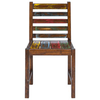 Sedie da Pranzo 2 pz in Legno Massello di Recupero cod mxl 13173