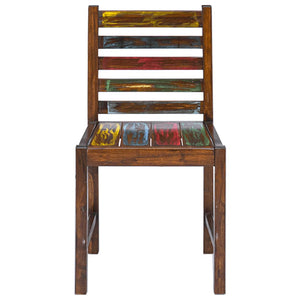 Sedie da Pranzo 2 pz in Legno Massello di Recupero cod mxl 13173