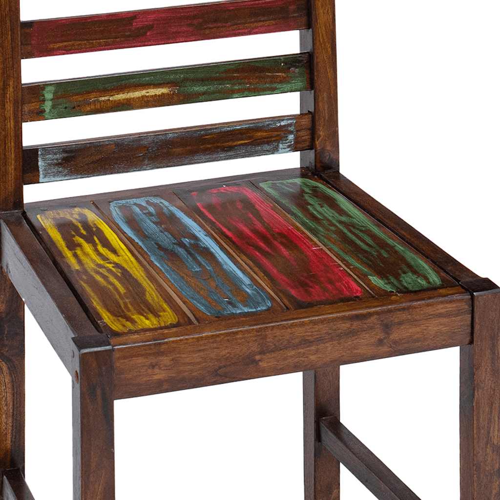 Sedie da Pranzo 2 pz in Legno Massello di Recupero cod mxl 13173