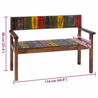 Sedie da Pranzo 4 pz in Legno Massello di Recupero 326180