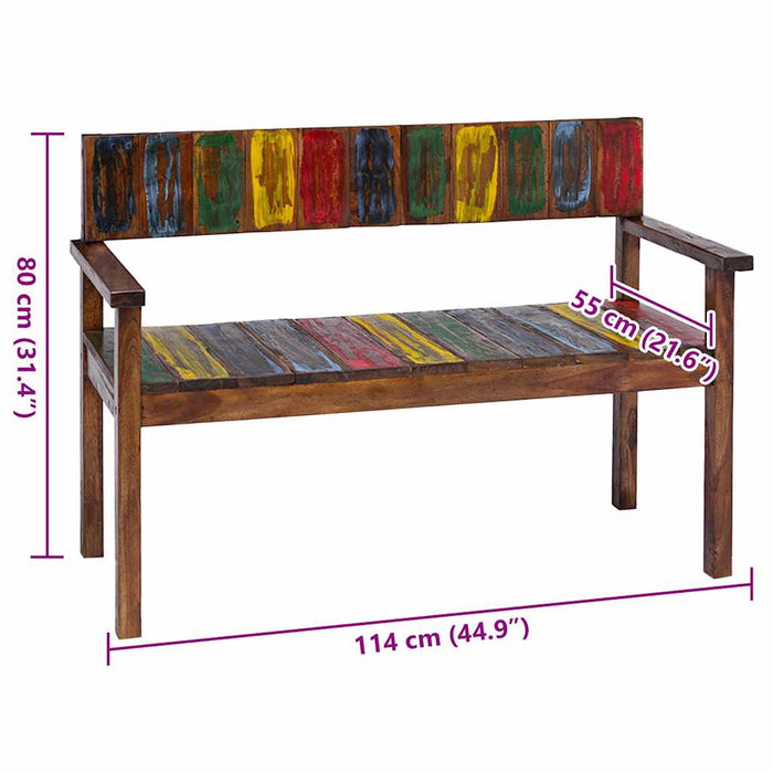 Sedie da Pranzo 4 pz in Legno Massello di Recupero cod mxl 31470