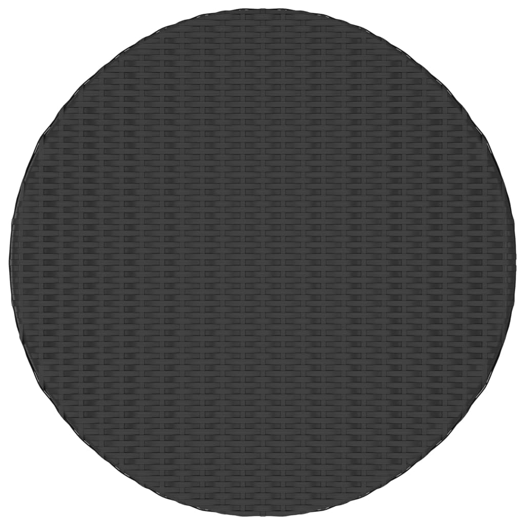 Set Divani da Giardino 7 pz con Cuscini in Polyrattan Nero 3064889