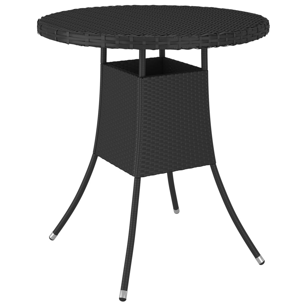 Set Divani da Giardino 9 pz con Cuscini in Polyrattan Nero 3064897