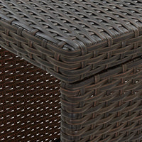 Set da Bar da Giardino 5 pz con Cuscini in Polyrattan Marrone cod mxl 34706