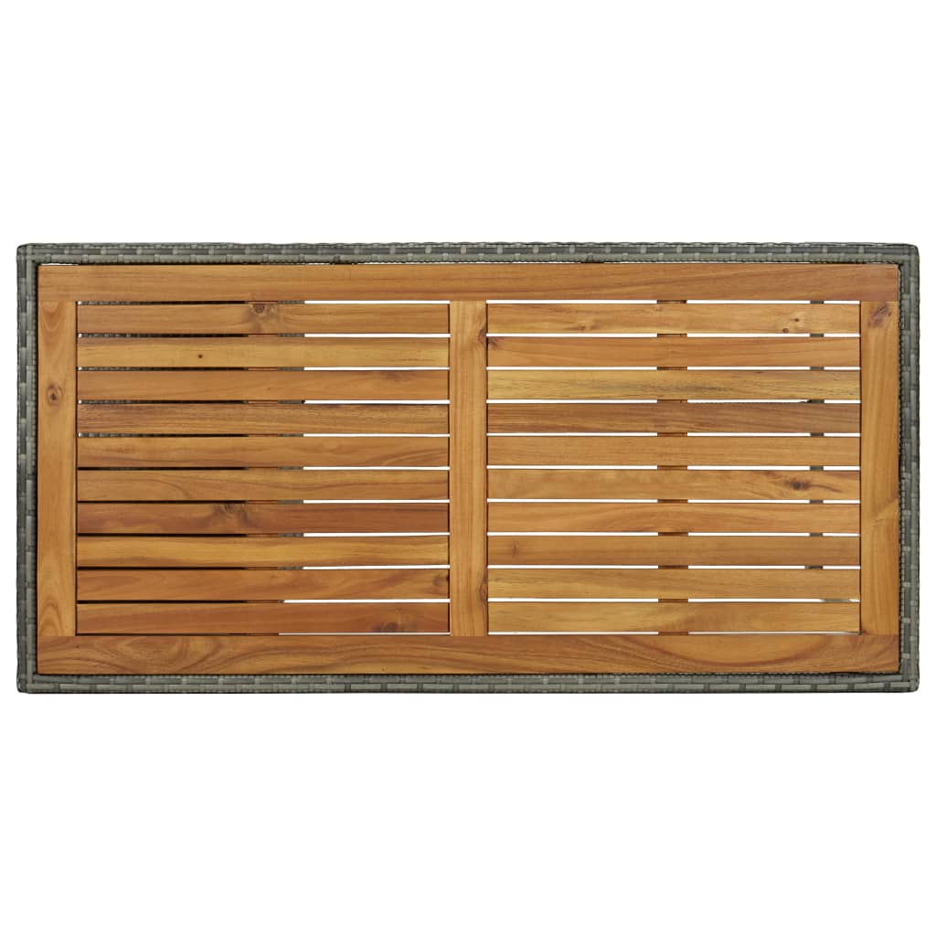 Set da Bar da Giardino 5 pz con Cuscini in Polyrattan Grigio cod mxl 36162