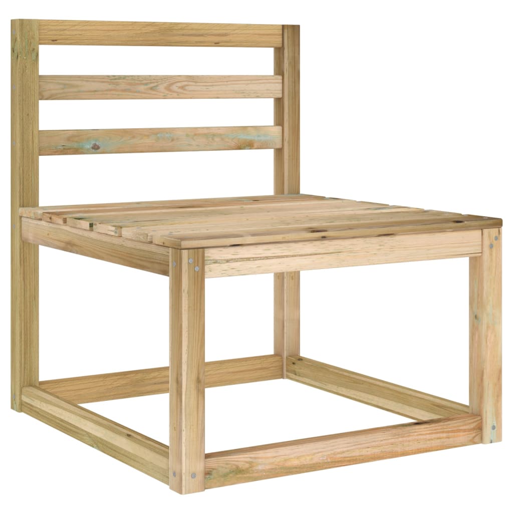 Set Salotto da Giardino 6 pz con Cuscini Verdi 3065095