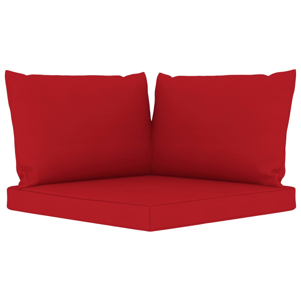 Divano da Giardino 4 Posti con Cuscini Rosso  cod mxl 39963