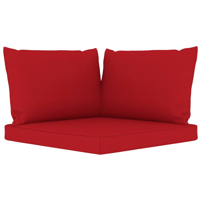 Divano da Giardino 4 Posti con Cuscini Rosso  cod mxl 39963
