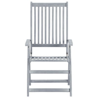 Sedie da Giardino Reclinabili 6 pz con Cuscini Massello Acacia 3065320