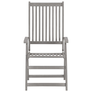 Sedie da Giardino Reclinabili 4 pz con Cuscini Massello Acacia cod mxl 15189