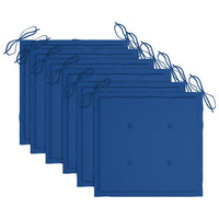 Sedie da Giardino Pieghevoli 6pz con Cuscini in Massello Acacia cod mxl 6461