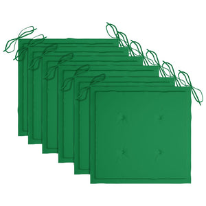 Sedie da Giardino Pieghevoli 6pz con Cuscini in Massello Acacia cod mxl 6455