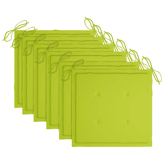 Sedie da Giardino Pieghevoli 6pz con Cuscini in Massello Acacia 3065418