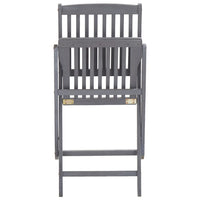 Sedie da Giardino Pieghevoli 6pz con Cuscini in Massello Acacia 3065438