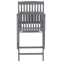 Sedie da Giardino Pieghevoli 6pz con Cuscini in Massello Acacia 3065441