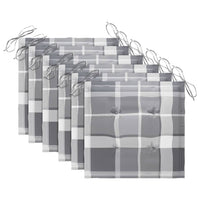 Sedie da Giardino Pieghevoli 6 pz con Cuscini Massello Acacia