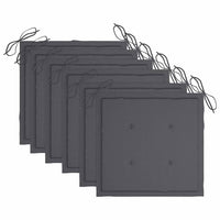 Sedie da Giardino Pieghevoli 6 pz con Cuscini Massello Acacia cod mxl 7766