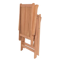 Sedie Reclinabili da Giardino 4 pz in Legno Massello di Teak cod mxl 11612
