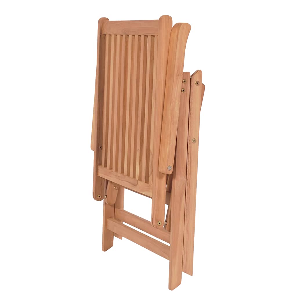 Sedie Reclinabili da Giardino 6 pz in Legno Massello di Teak 3065526