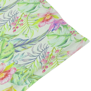 Sedie Giardino 6 pz e Cuscini Motivo a Foglie Massello di Teak 3065572