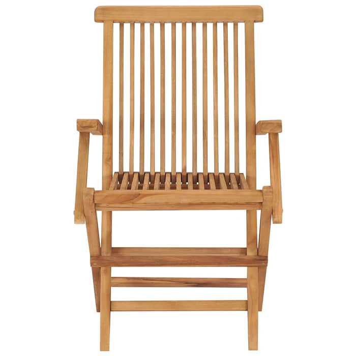 Sedie da Giardino con Cuscini Grigi 4 pz Legno Massello di Teak 3065633