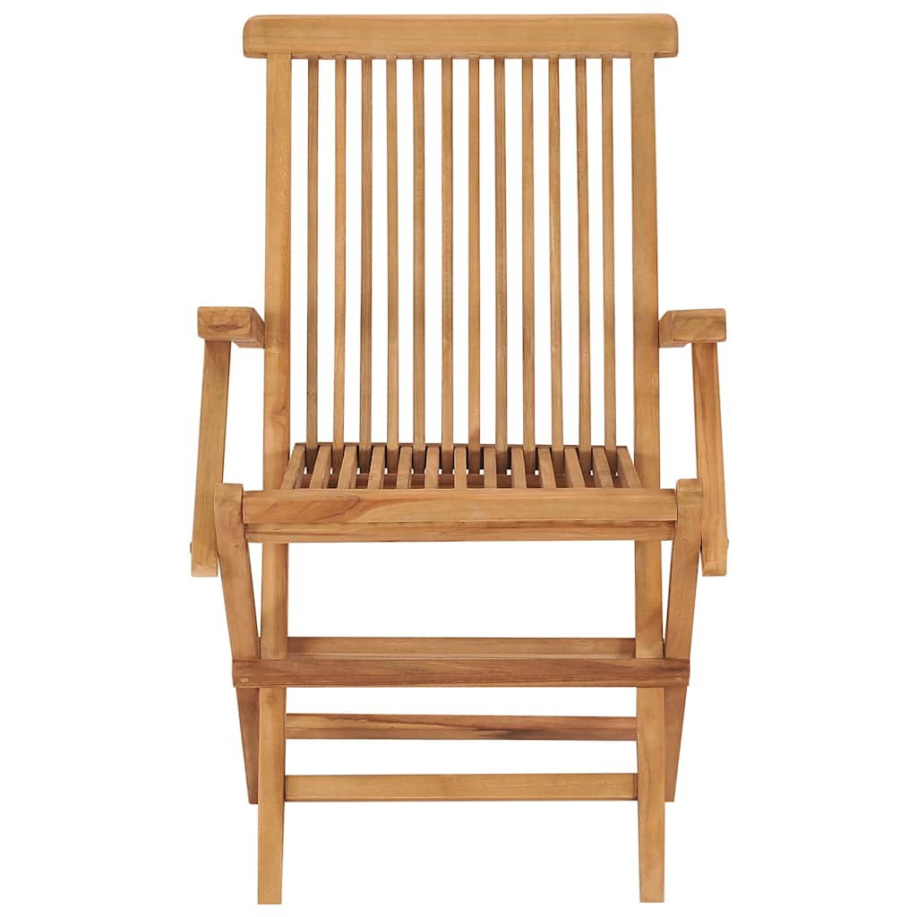 Sedie da Giardino con Cuscini Blu 4 pz Legno Massello di Teak 3065642