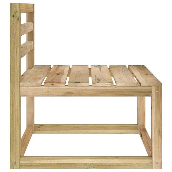 Divani Centrali Giardino Pallet 2pz Legno Pino Impregnato Verde 315705