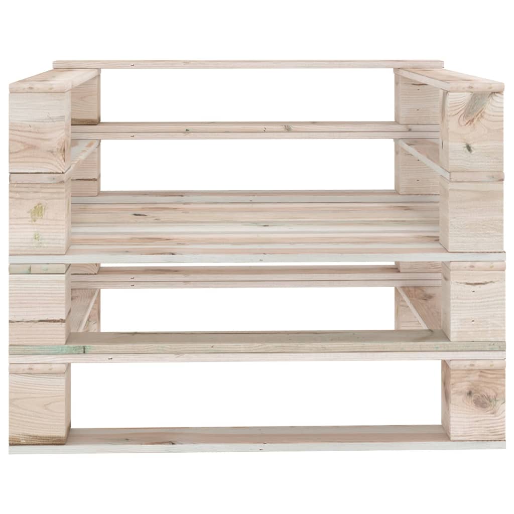 Divano Pallet da Giardino in Legno di Pino Impregnato 315821