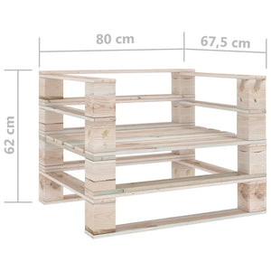 Divano Pallet da Giardino in Legno di Pino Impregnato 315821