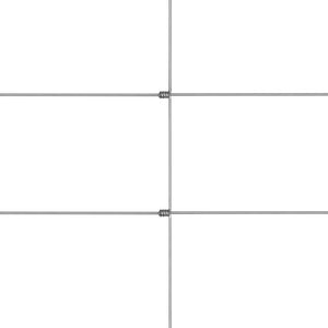 Recinzione da Giardino in Acciaio Zincato 50x1 m Argento cod mxl 20056