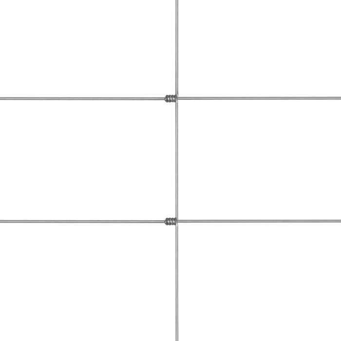 Recinzione da Giardino in Acciaio Zincato 50x1 m Argento cod mxl 20056