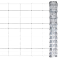 Recinzione da Giardino in Acciaio Zincato 50 m 150 cm Argento cod mxl 22773